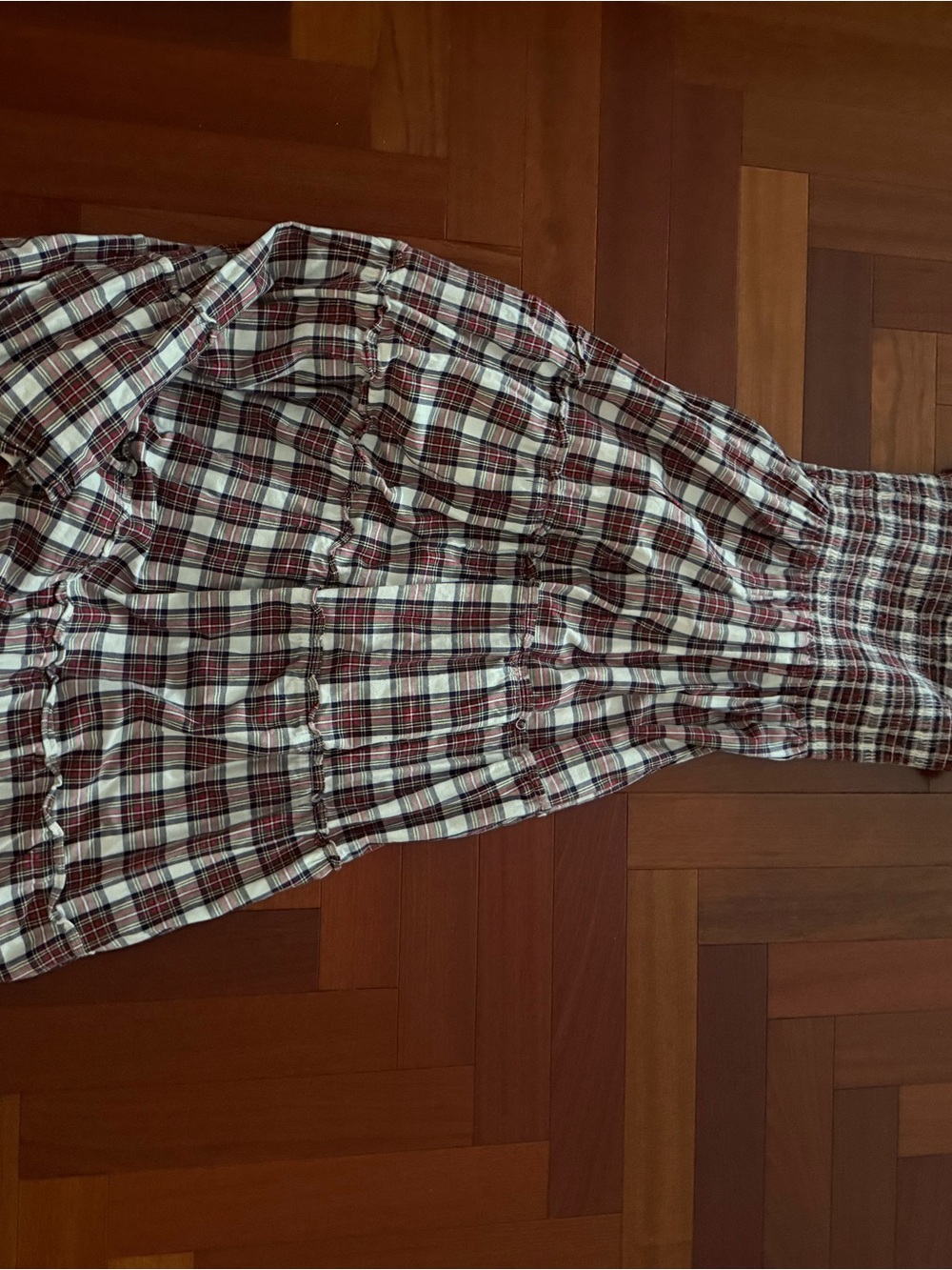 Hill house home multi tartan Ellie nap dress XS - Picture 5 of 8